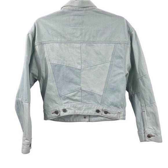 Levi’s XS Premium Slouch Pieced Trucker Jacket Light Wash 37782-0000 - Picture 9 of 9
